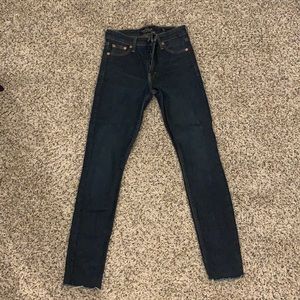 Lucky Brand dark wash skinny jeans, size 25